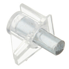 Стеклодержатель Г-образный d5 мм прозрачный (10 шт.) - фото 2