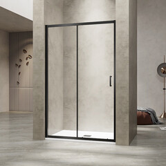 Душевая дверь RGW PA-114-B стекло прозрачное 100х195 см профиль черный 6 мм раздвижная (030811410-14) - фото 3