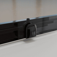 Душевая дверь RGW CL-13B стекло тонированное 150х195 см профиль черный 6 мм раздвижная (06091315-34) - фото 5