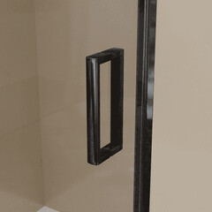 Душевая дверь RGW CL-13B стекло тонированное 150х195 см профиль черный 6 мм раздвижная (06091315-34) - фото 3