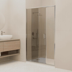 Душевая дверь RGW CL-13 стекло тонированное 120х195 см профиль хром 6 мм раздвижная (06091312-31) - фото 6