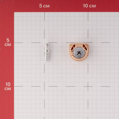 Полкодержатель-стяжка d20 мм бежевый со штоком 11 мм (4 шт.) - фото 3