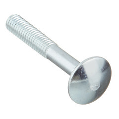 Болт мебельный оцинкованный 6х40 мм DIN 603 полусферическая головка с гайкой (8 шт.) - фото 4