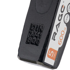 Молоток слесарный Rage by Vira 600 г фибергласовая ручка (903006) - фото 2