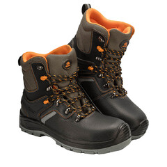 Ботинки рабочие кожаные с защитным подноском и стелькой размер 40 черные Prosafe Profi (8742ТКВ) - фото 5