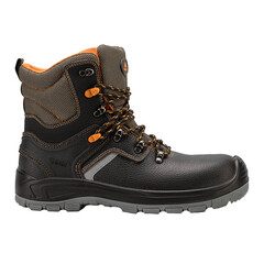 Ботинки рабочие кожаные с защитным подноском и стелькой размер 42 черные Prosafe Profi (8742ТКВ) - фото 1