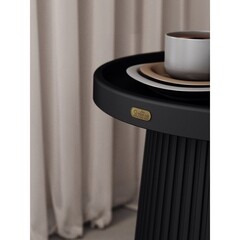 Журнальный столик круглый черный Sheffilton SHT-CT94 - фото 7