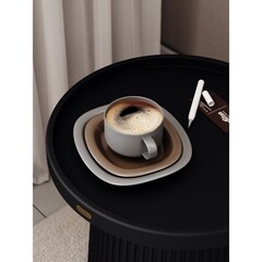 Журнальный столик круглый черный Sheffilton SHT-CT94 - фото 4