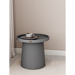 Журнальный столик круглый темно-серый Sheffilton SHT-CT94 - фото 6