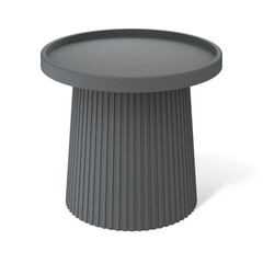 Журнальный столик круглый темно-серый Sheffilton SHT-CT94 - фото 4