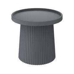 Журнальный столик круглый темно-серый Sheffilton SHT-CT94 - фото 1