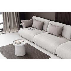 Журнальный столик круглый гранит Sheffilton SHT-CT94 - фото 2