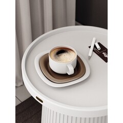 Журнальный столик круглый белый Sheffilton SHT-CT94 - фото 5