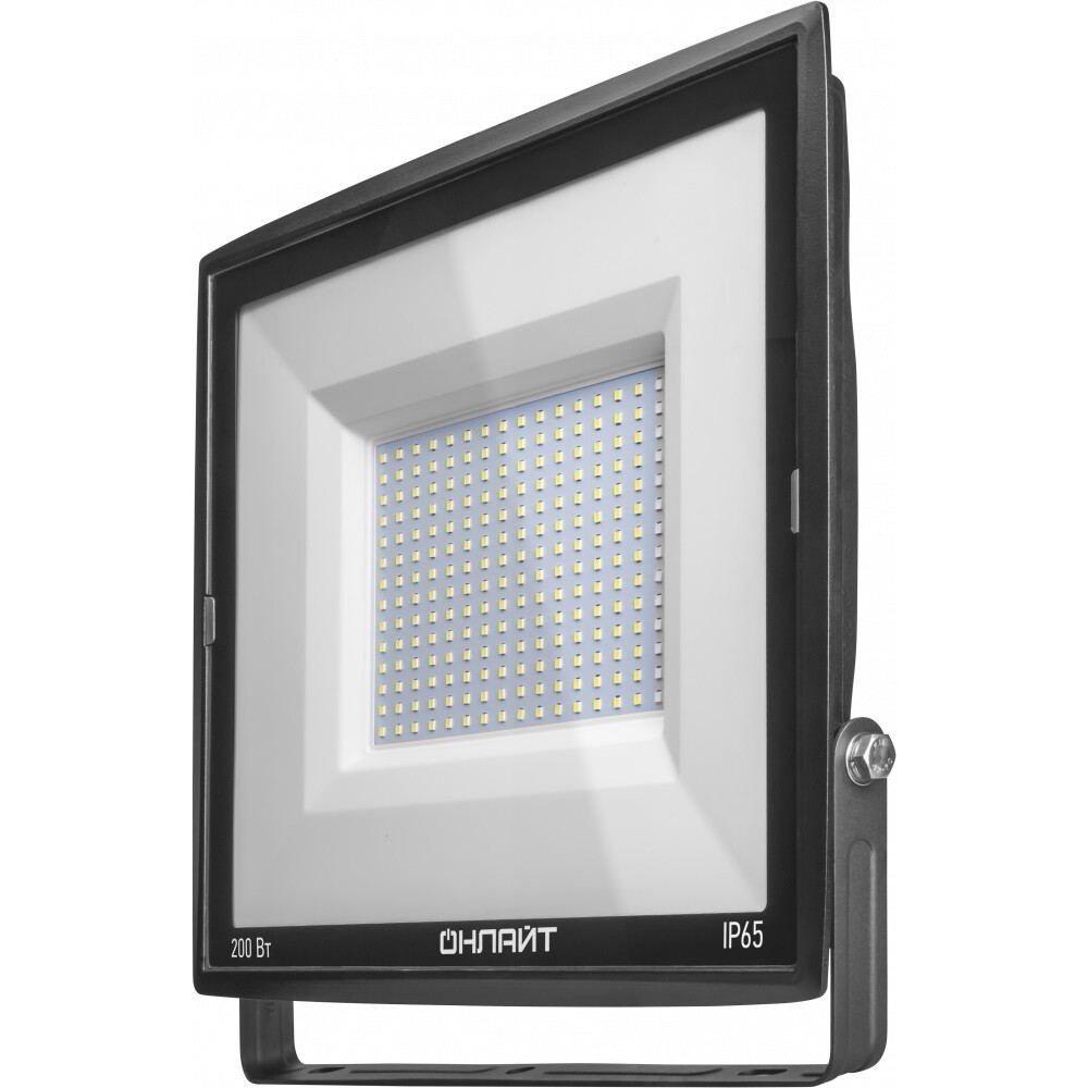 Прожектор светодиодный Онлайт OFL 6500К 200 Вт IP65 черный