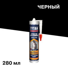 Герметик силикатный для каминов Tytan черный 280 мл