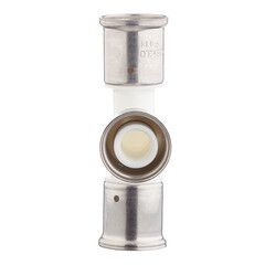 Тройник Henco (9PKW-262626) 26(пресс) х 26(пресс) х 26(пресс) PVDF белый - фото 2