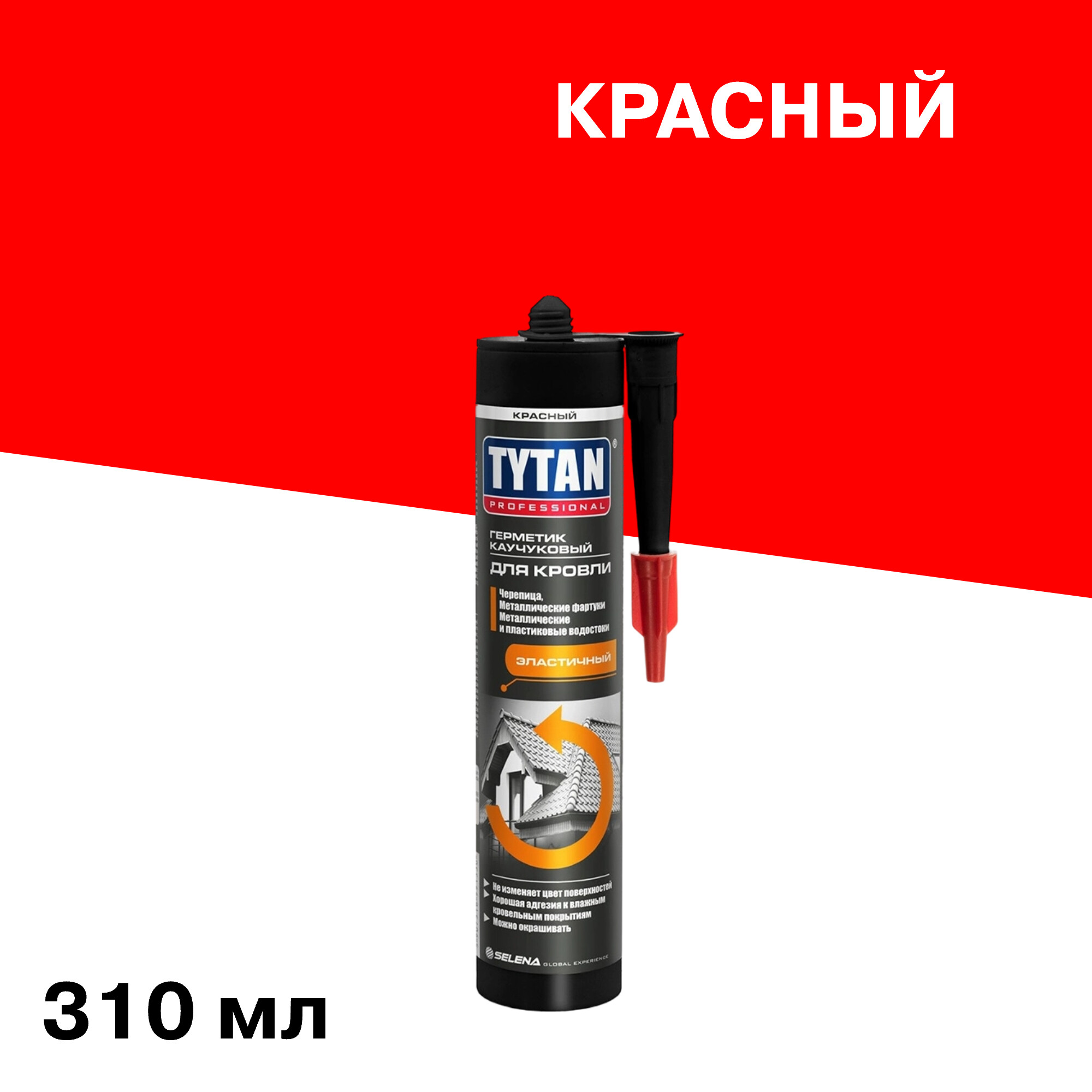 Изображение товара Герметик каучуковый Tytan Professional красный 310 мл