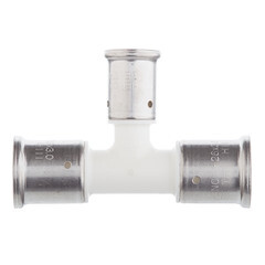 Тройник Henco (10PKW-262026) 26(пресс) х 20(пресс) х 26(пресс) PVDF белый - фото 4