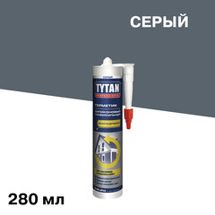 Герметик силиконовый универсальный Tytan Professional серый 280 мл - фото 1