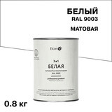 Грунт-эмаль по ржавчине 3в1 Elcon белая RAL 9003 матовая 0,8 кг