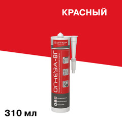 Герметик акриловый противопожарный высокоэластичный Огнеза ВГ красный 310 мл