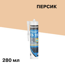 Герметик силиконовый затирка Церезит CS 25 № 28 персик 280 мл