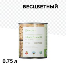 Масло-грунт GNature Schutz Grund-Öl для наружных деревянных поверхностей бесцветный 0,75 л