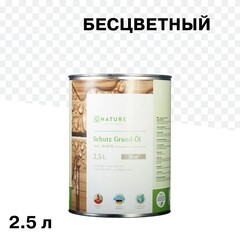 Изображение товара Масло-грунт GNature Schutz Grund-Öl для наружных деревянных поверхностей бесцветный 2,5 л