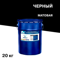 Изображение товара Эмаль антикоррозионная Мицар ХВ-785 черная матовая 20 кг
