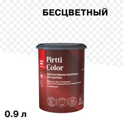 Морилка Tikkurila/Tikkivala Pirtti Color водная бесцветная 0,9 л - фото 1