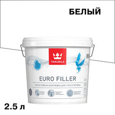 Шпатлевка Tikkurila/Tikkivala Euro Filler влагостойкая 2,5 л