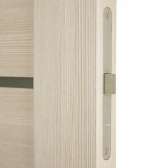 Дверь межкомнатная Vision 800х2000 мм ПВХ капучино со стеклом с замком и петлями - фото 3