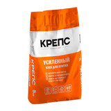 Клей для плитки/ керамогранита/ камня Крепс Усиленный серый класс C1 T 5 кг