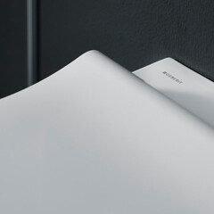 Унитаз подвесной Geberit Smyle Square Rimfree безободковый белый глянцевый с сиденьем дюропласт микролифт (500.683.01.2) - фото 4