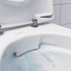 Унитаз подвесной Geberit Pravelo Acanto Rimfree безободковый белый глянцевый с сиденьем дюропласт микролифт (503.503.00.1) - фото 5