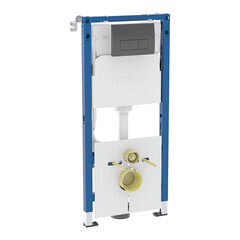 Инсталляция Geberit Delta для подвесного унитаза с кнопкой черной (458.128.DW.2) - фото 1