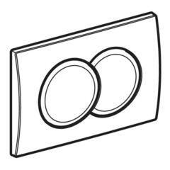 Клавиша смыва для инсталляций Geberit Delta 01 хром глянцевый (115.107.21.1) - фото 5