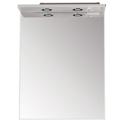 Зеркало с подсветкой прямоугольное 59х78 см в раме белой АСБ-Мебель Альта (10239) - фото 4