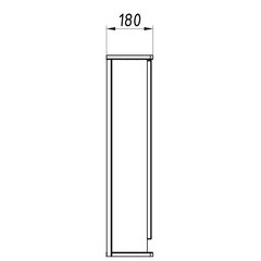 Зеркало с подсветкой прямоугольное 59х78 см в раме белой АСБ-Мебель Альта (10239) - фото 2