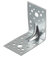 Уголок крепежный усиленный оцинкованный 90х90х65х1.8 мм - фото 1