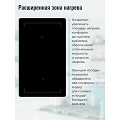 Варочная панель индукционная MBS PI-601 4 конфорки черная - фото 2