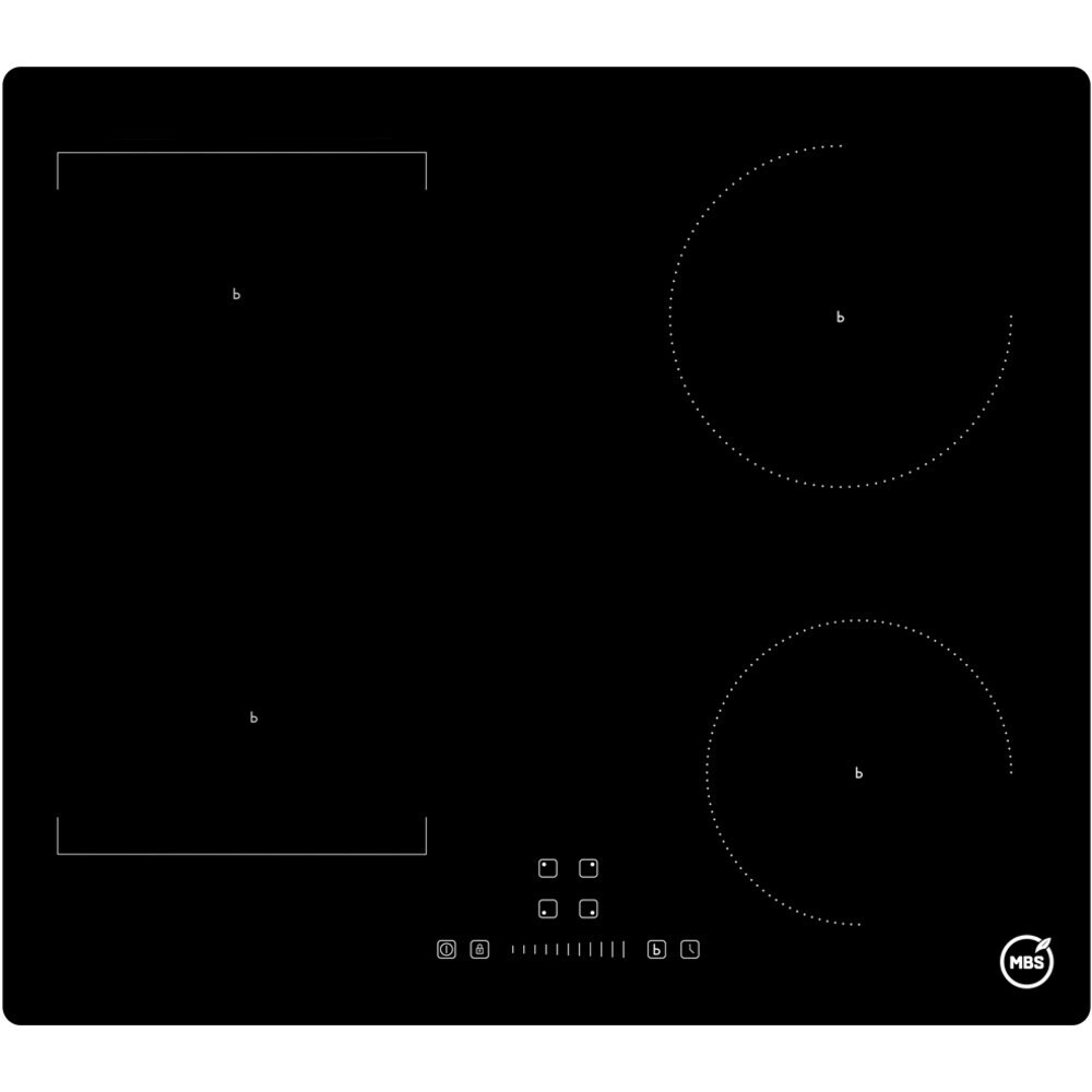 

Варочная панель индукционная MBS PI-601 4 конфорки черная, Черный