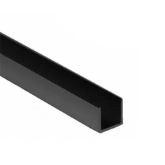 Изображение товара Планка торцевая черная 600х6 мм