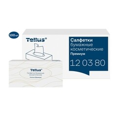 Салфетки Tellus Премиум двухслойные (100 листов) (120380) - фото 2