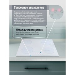 Варочная панель электрическая MBS PE-603WH 4 конфорки белая - фото 15