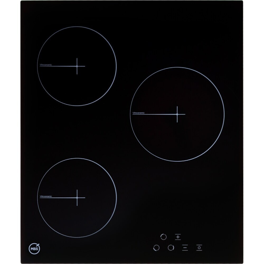 

Варочная панель электрическая MBS PE-453BL 3 конфорки черная, Черный