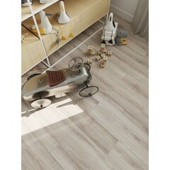 Ламинат 33 класс Эггер Хоум дуб тосколано светлый 1,994 кв.м 8 мм с фаской влагостойкий - фото 6