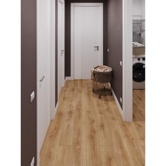 Ламинат 33 класс Эггер Хоум дуб брукс медовый 1,994 кв.м 8 мм с фаской влагостойкий - фото 2