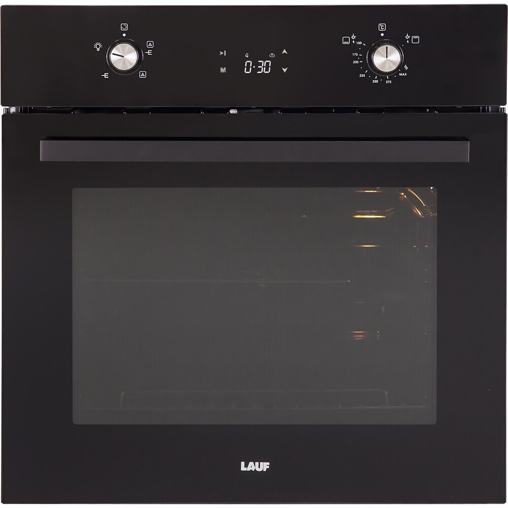 Духовой шкаф газовый встраиваемый Lauf DG-610 600 мм металлик/черный