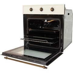 Духовой шкаф газовый встраиваемый Lauf DG-607IV 600 мм слоновая кость - фото 14